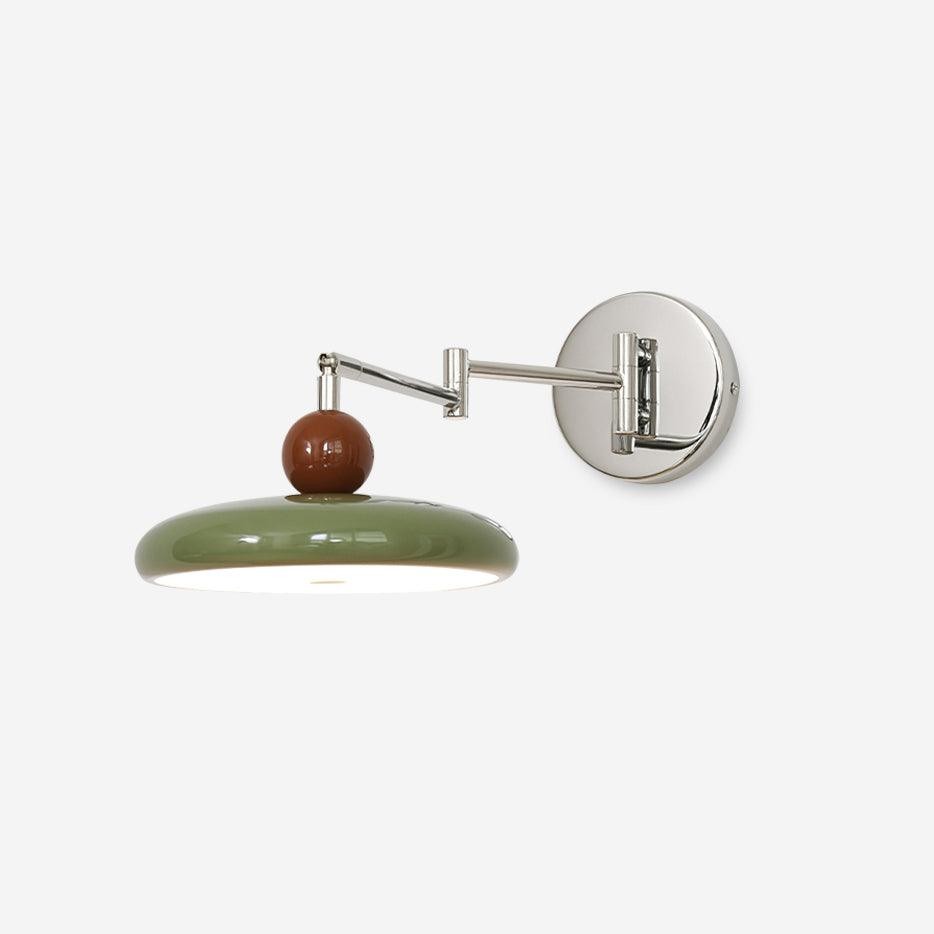 Cream Style Adjustable Swing Arm Disc Reading Wall Lamp M141