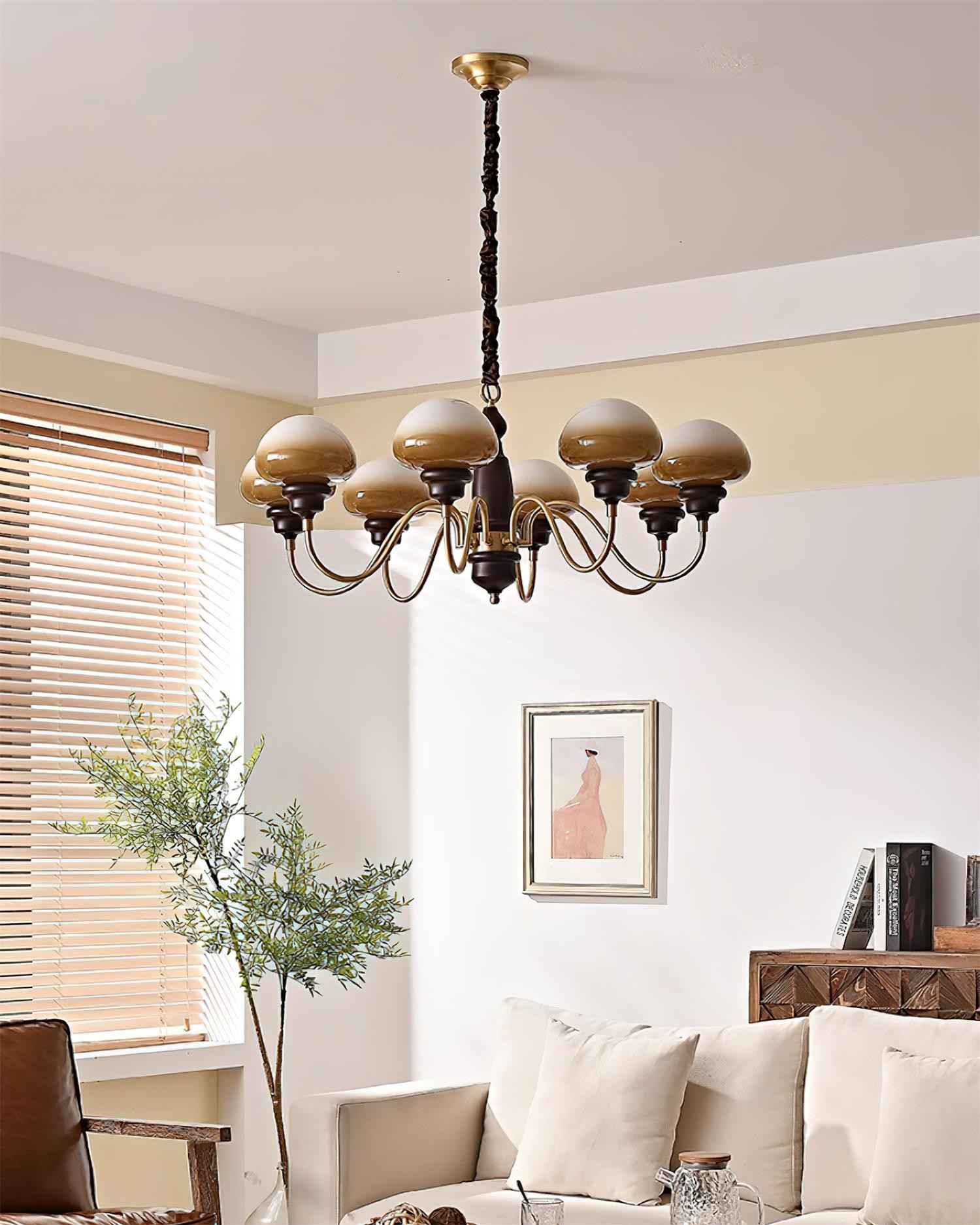 American Retro Mushroom Chandelier M130