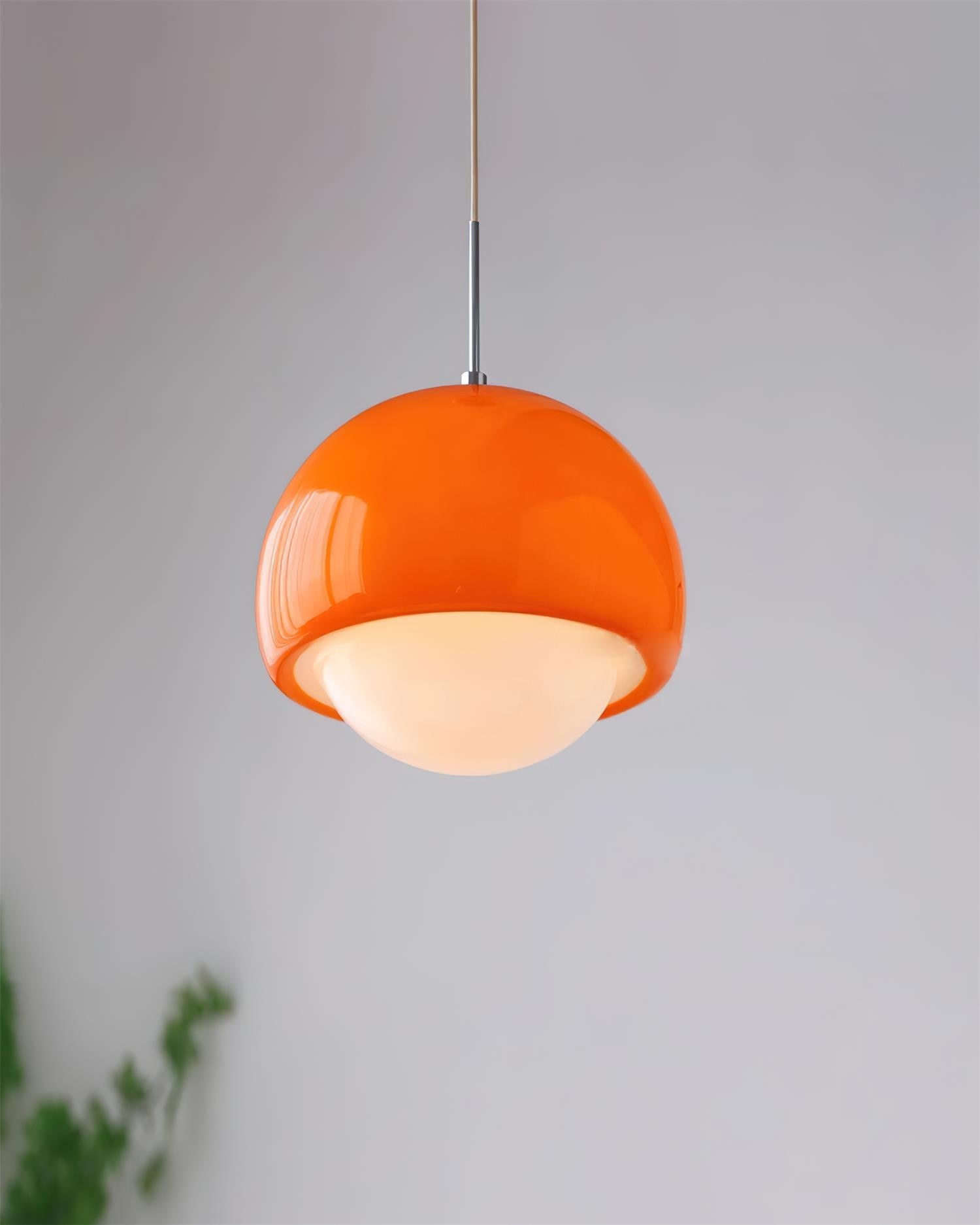 Creative Persimmon Pendant Lamp - Modern Glass and Metal for Dining Room M143