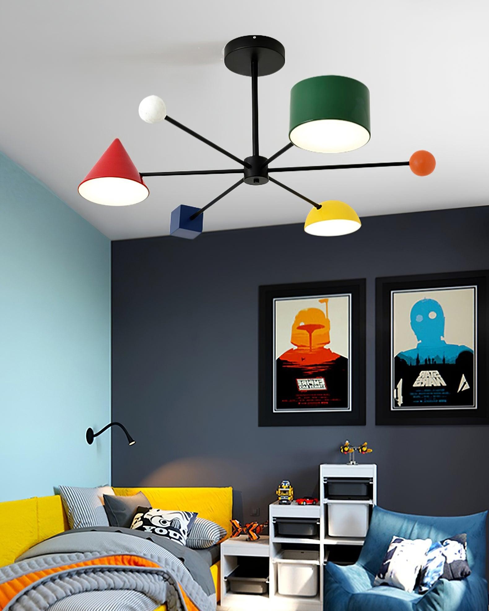 Geometric Colorful Ceiling Light M276