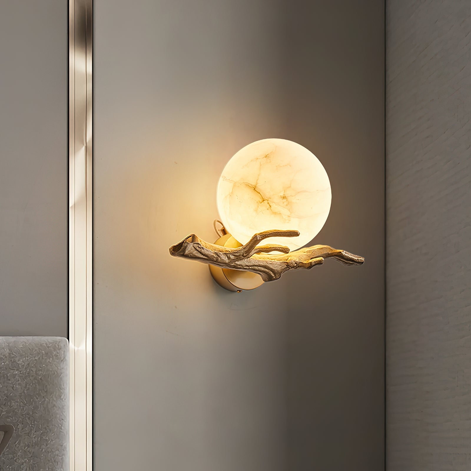 Retro Twigs Alabaster Wall Lamp T1659
