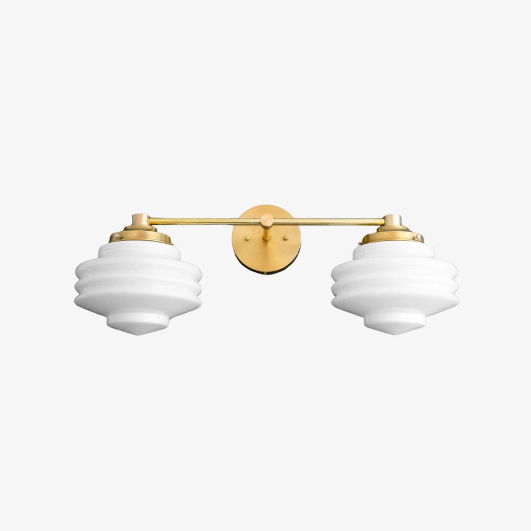 Geotower Glass Modern Wall Sconce - Glass Globe Light - Elegant Home Fixture T339