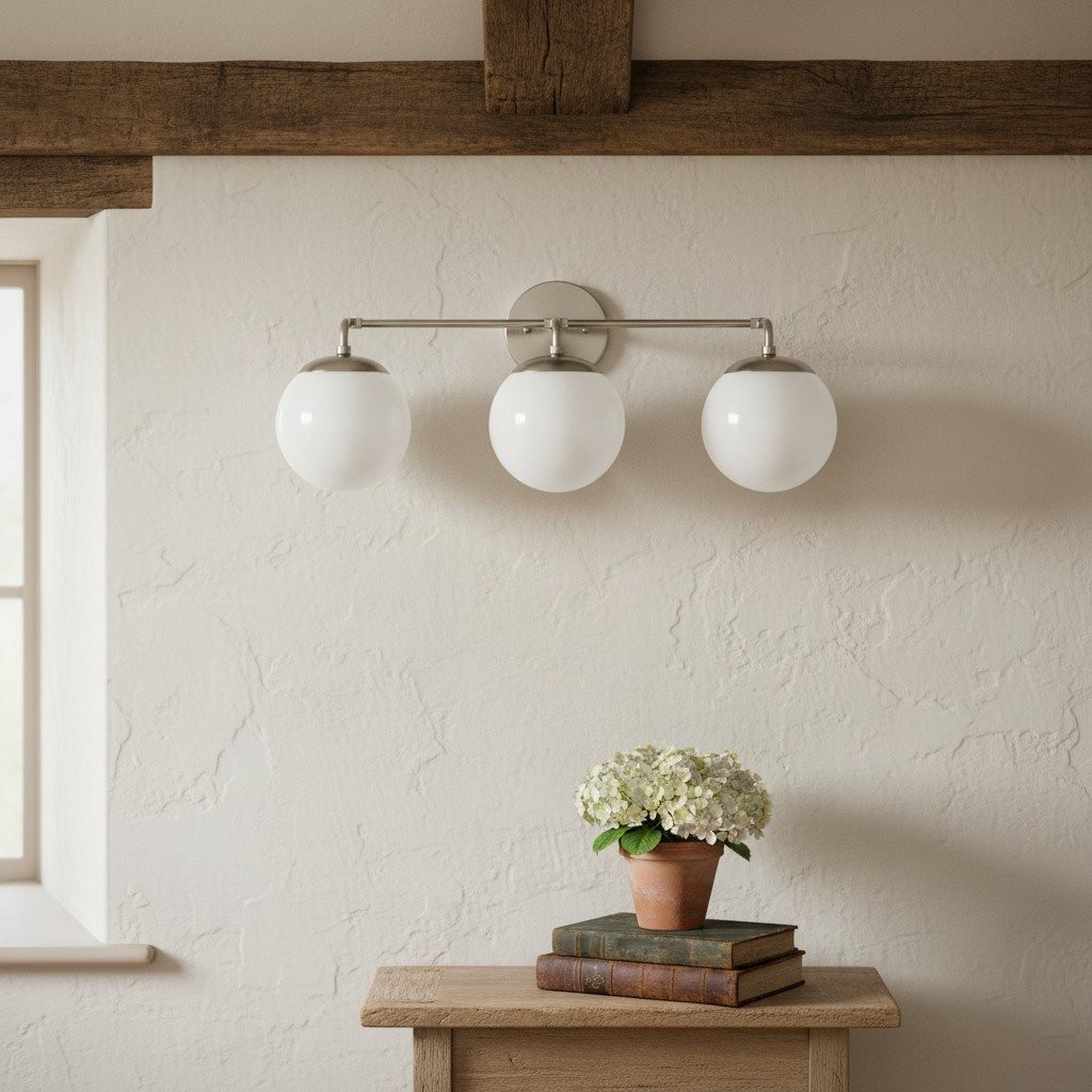 Glorica Glass Wall Sconce - Modern Vintage Vanity Light Fixture T376