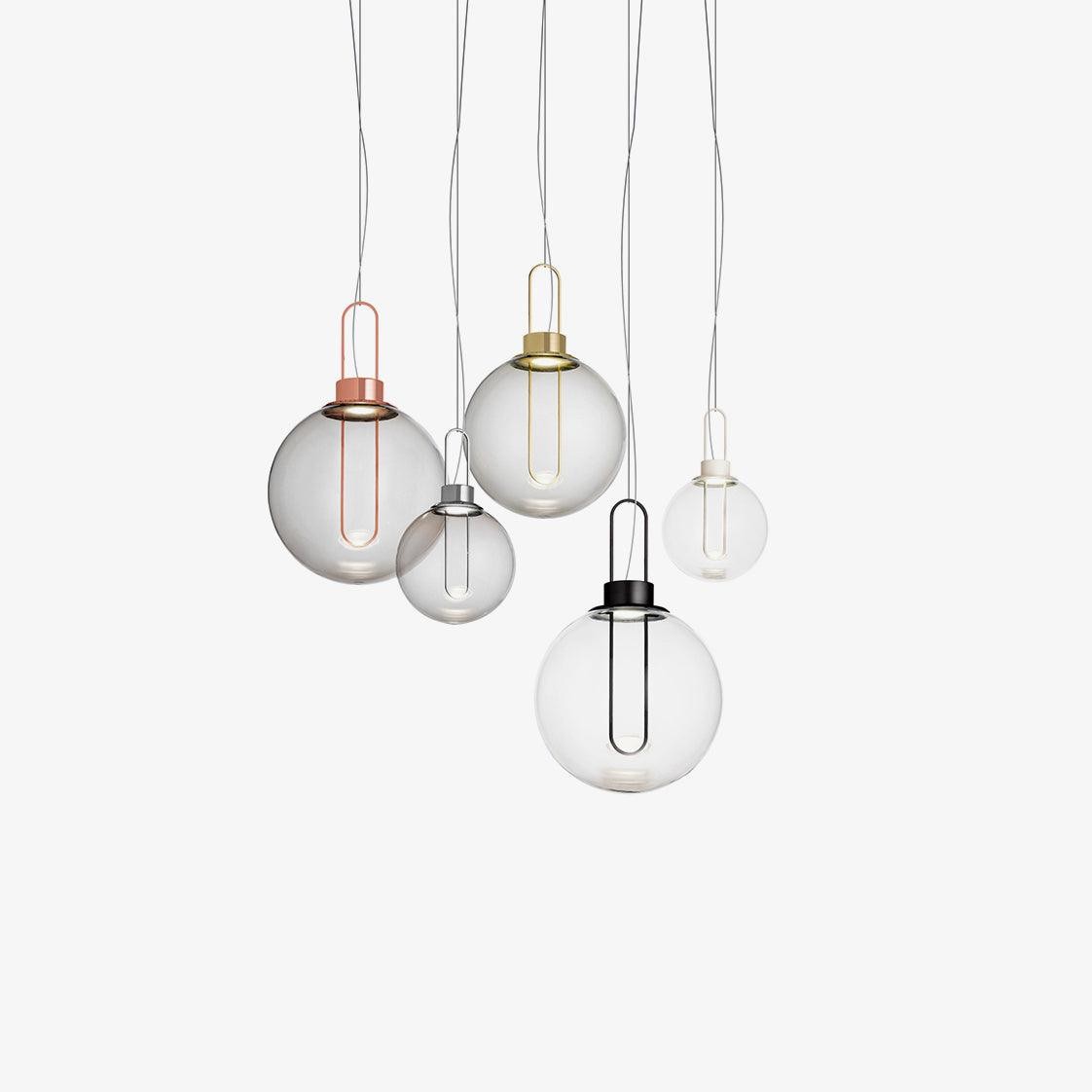 Clear Glass Orb Style Pendant Lamp M524