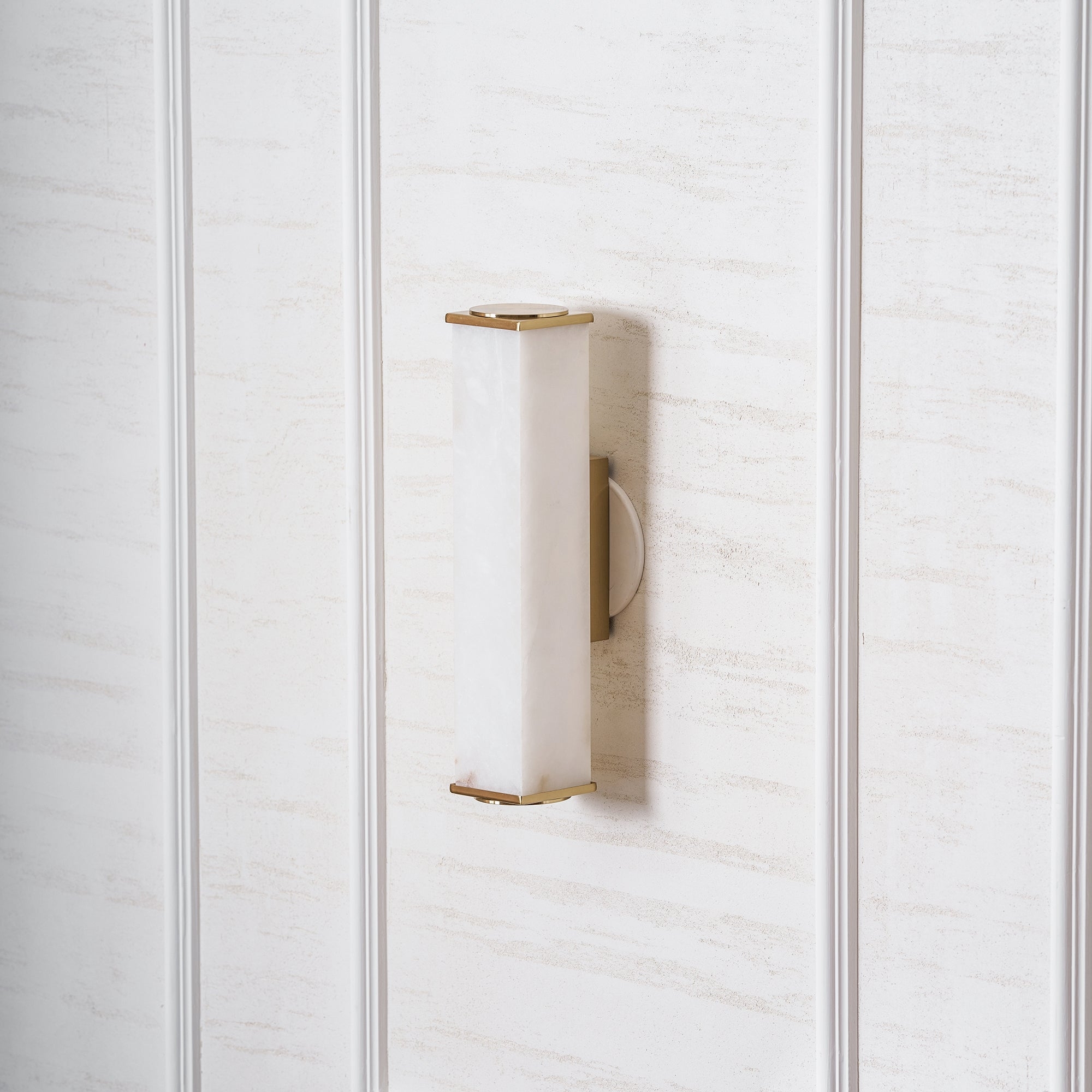 Cuboid Alabaster Wall Light T1622