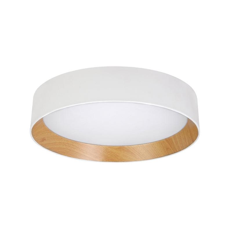 Japanese Minimalist Creative Wood Grain Round LED Ceiling Lamp M321