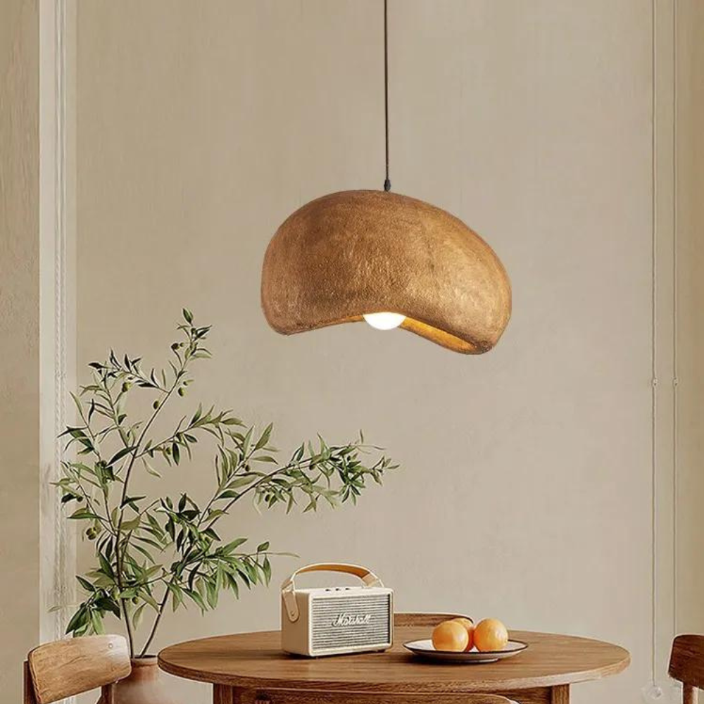 Wabi-Sabi Coffee Cloud Japandi Resin Pendant Light T2048