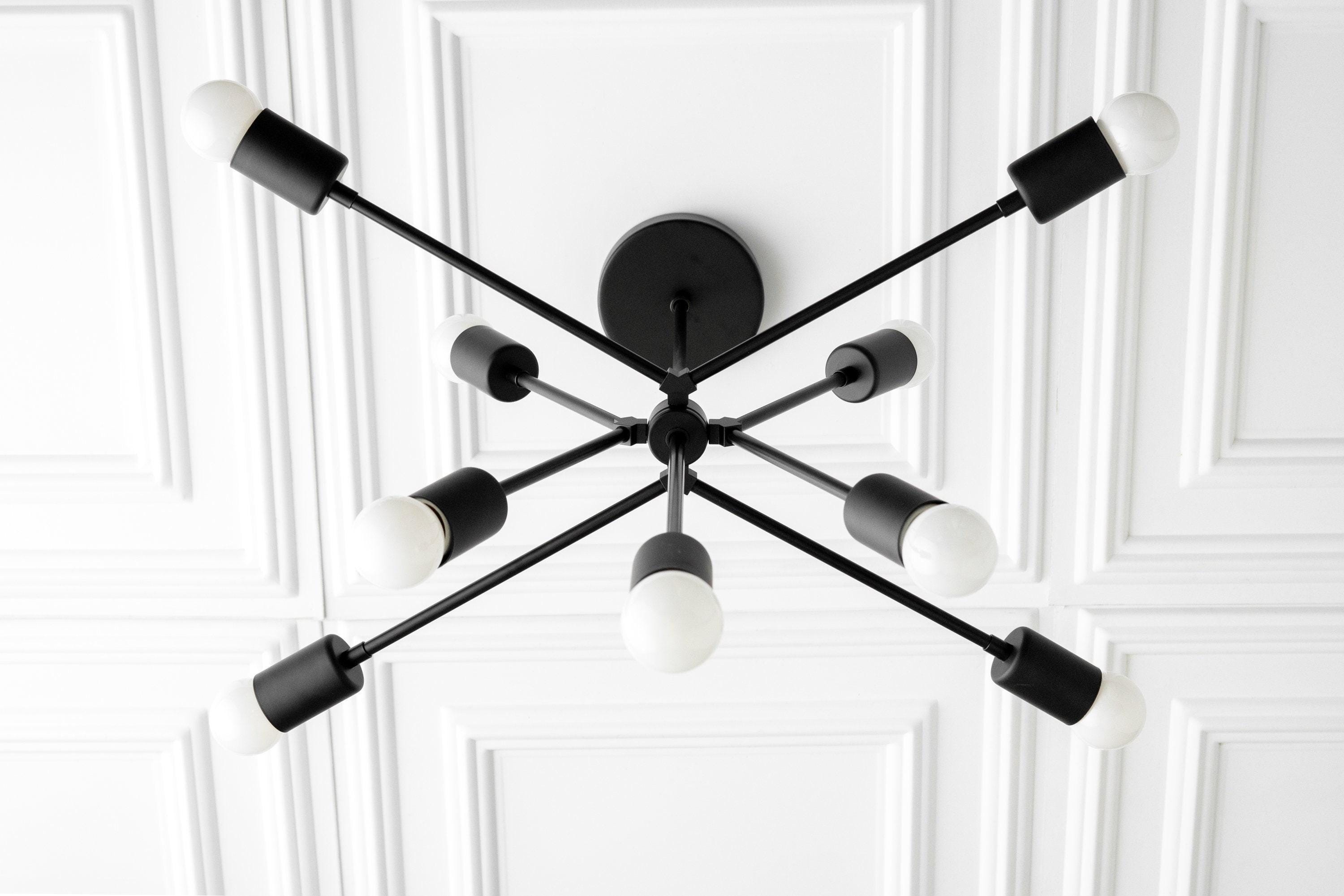 Mobilux Line Modern Chandelier - Mid Century Ceiling Light Fixture T349