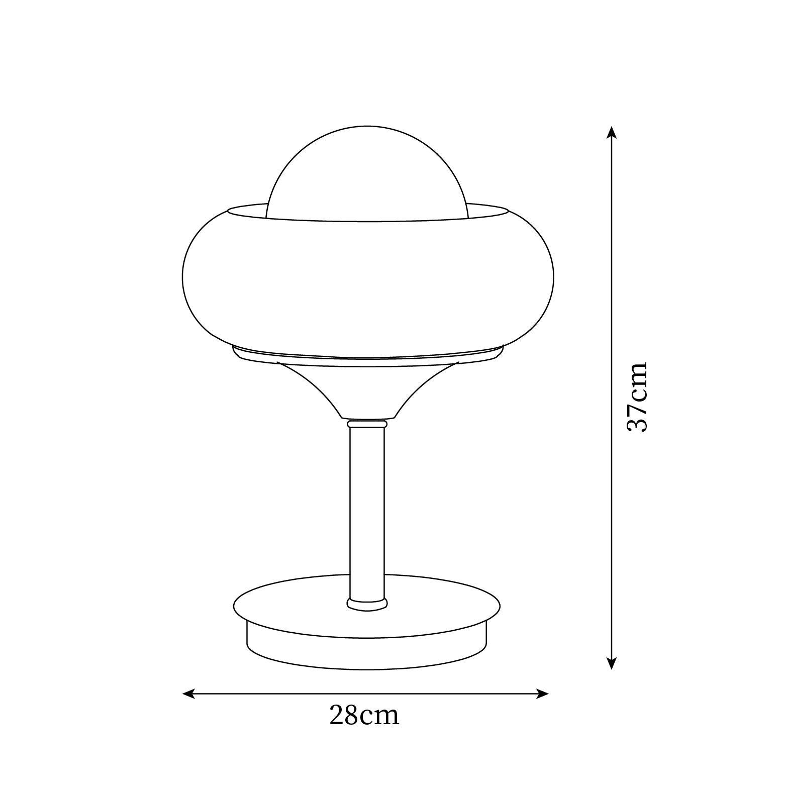 Vintage Cream Table Lamp for Bedroom M54