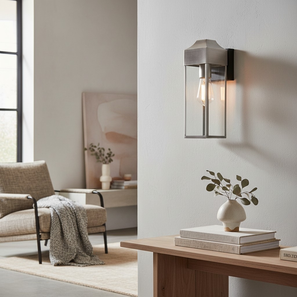 Georgon Exterior Wall Lantern Light - Clear Glass Shade, Classic Architectural Style for Outdoor Spaces T1005