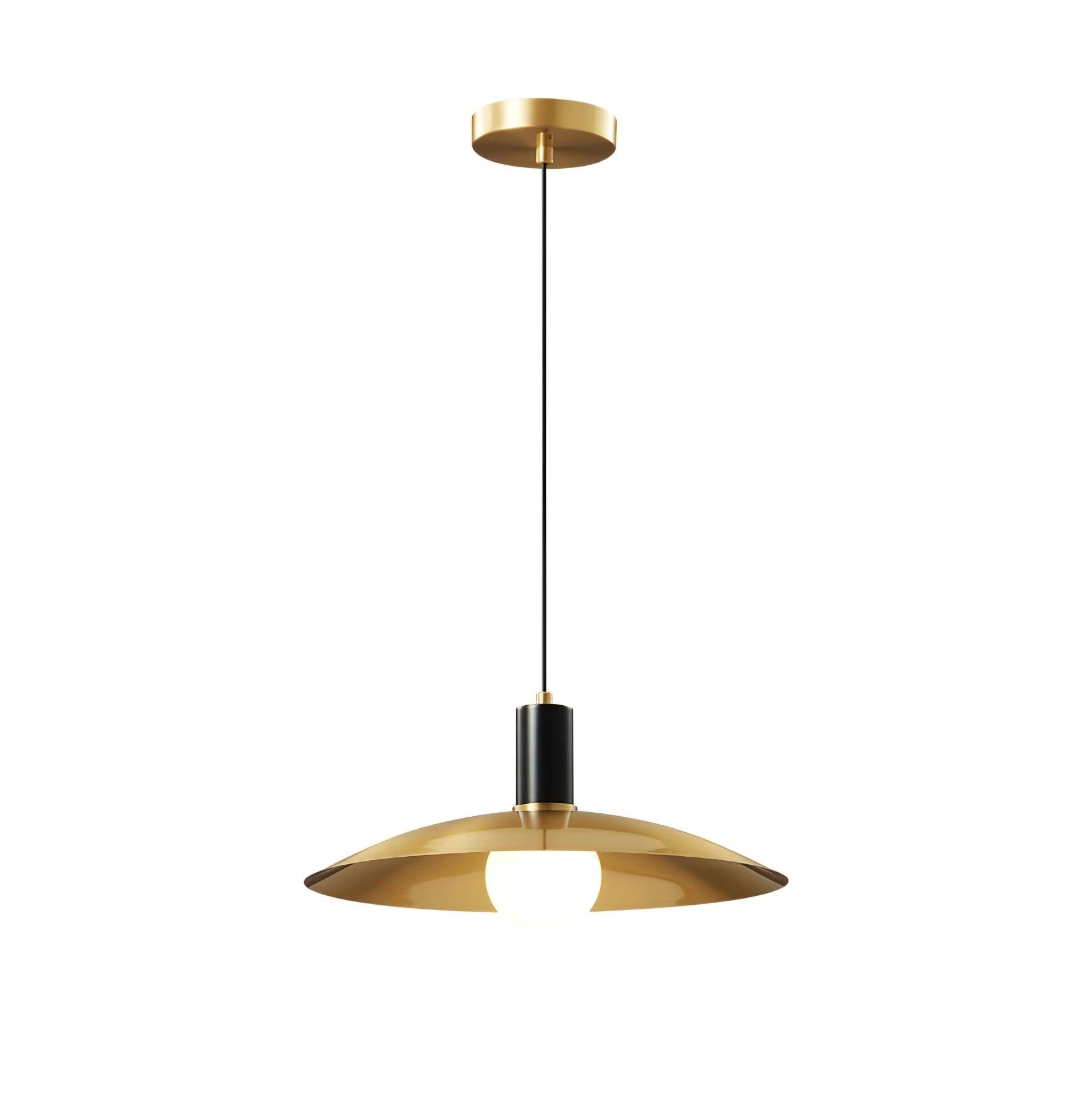 Brass Flared Pendant Lamp T1585