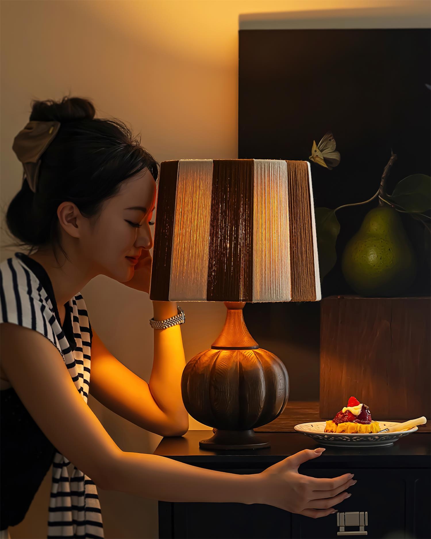 Harmony Stripe Table Lamp T1451