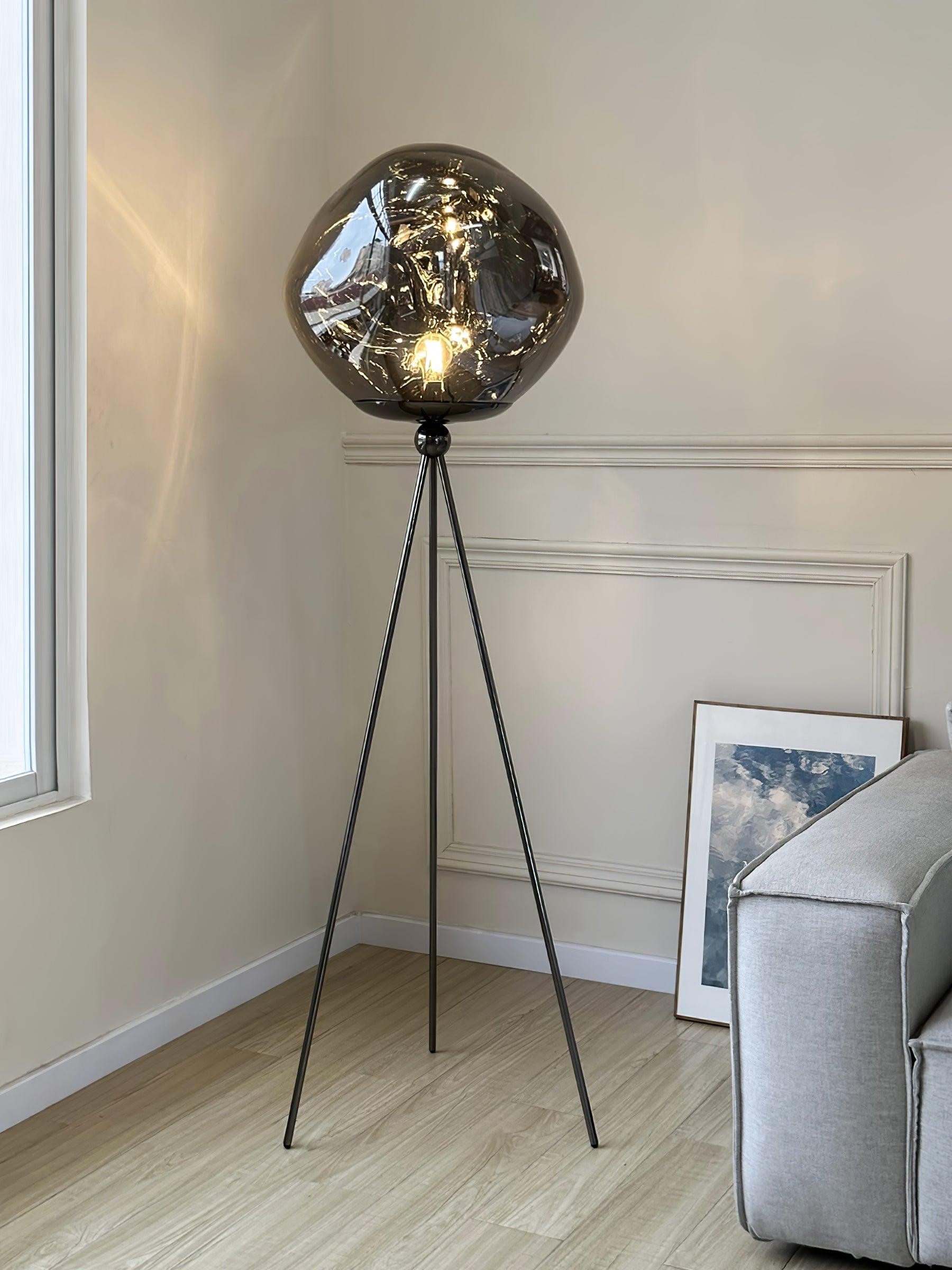Tripod Irregular Lava Floor Lamp M216