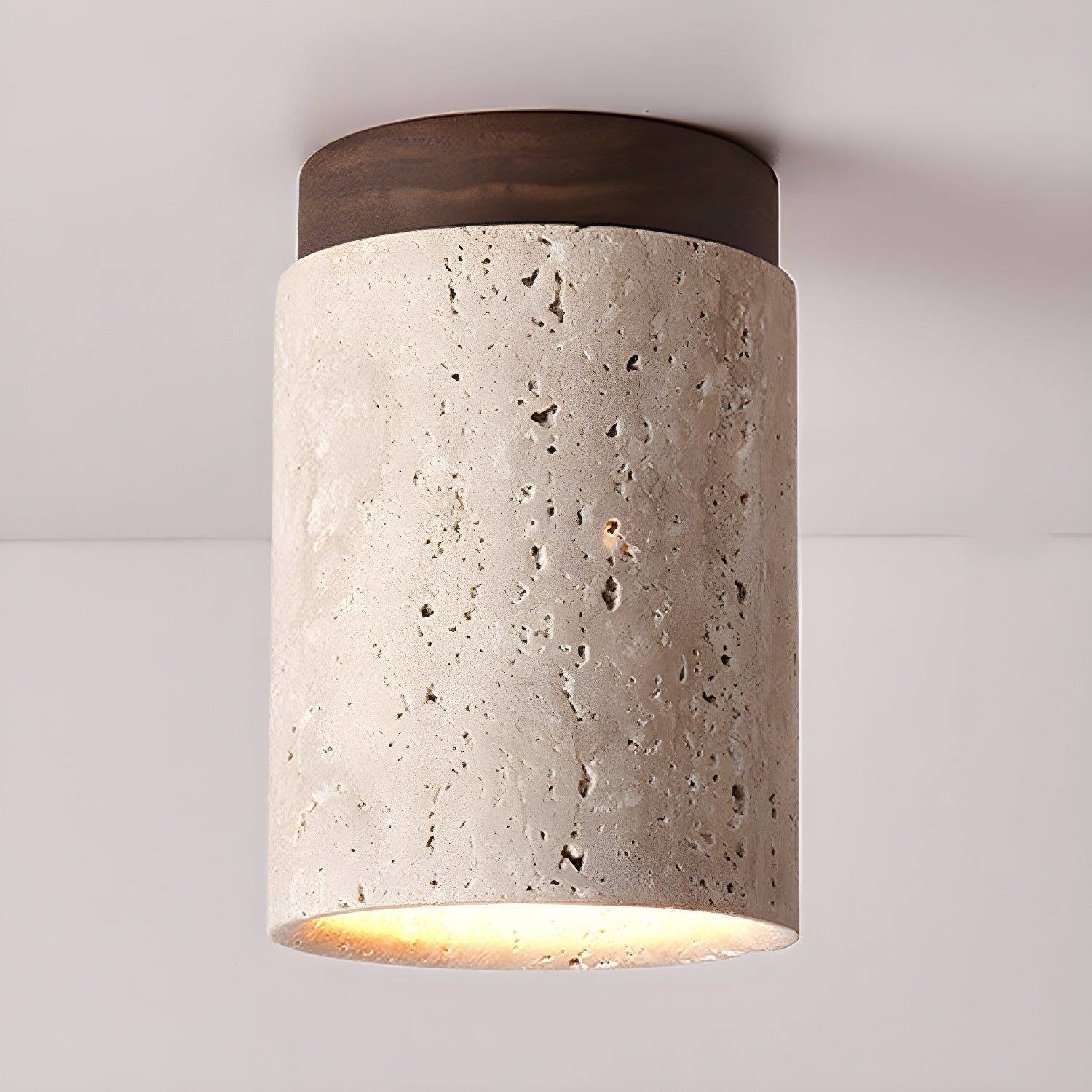 Marble Travertine Column Ceiling Lamp M405