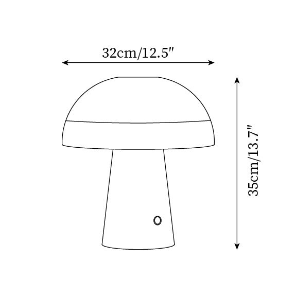 Nordic Minimalist Style Mushroom Shape Table Lamp M120