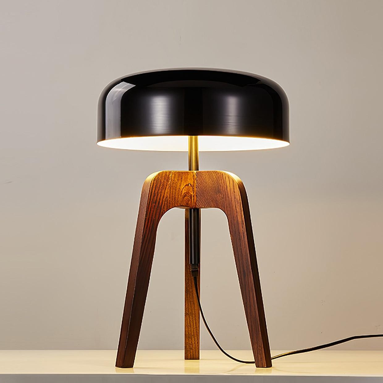 Minimalist Wood Tripod Table Lamp M218