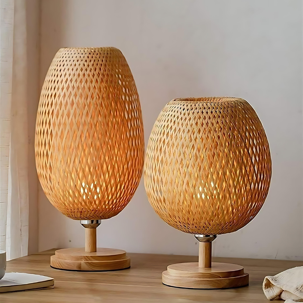 Handcrafted Sustainable Bamboo Table Lamp T2071