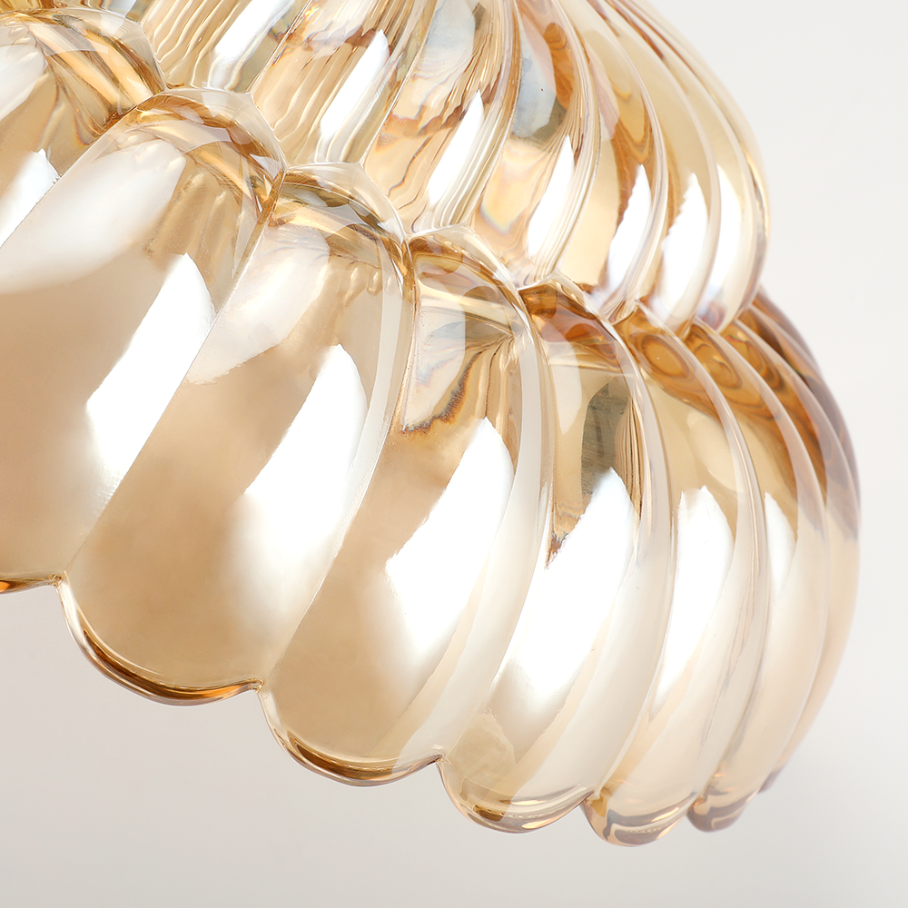 Semi Flush Mount Ceiling Lights Umbrella Shape Glass Lamp G58