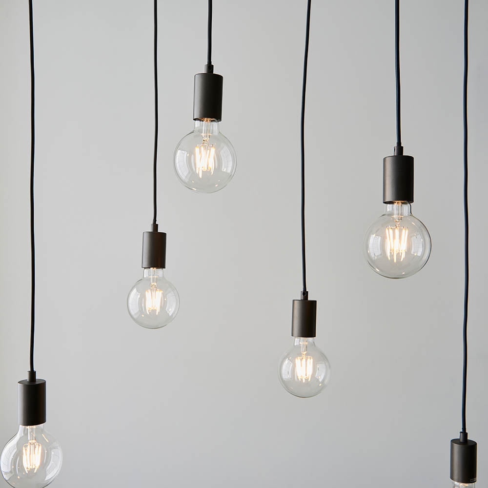 Vornix 6-Light Linear Pendant - Timber Beam Modern Industrial Fixture for Kitchen Island Dining Room T853