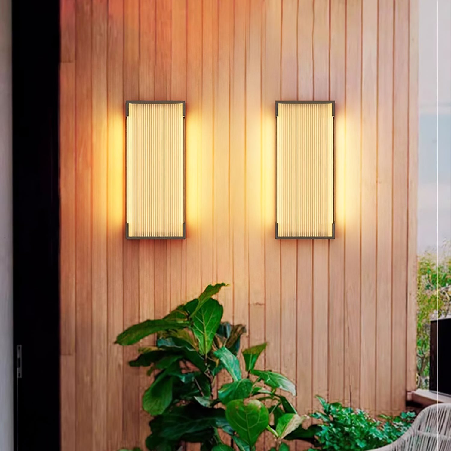 Rectangular Outdoor Wall Light M328