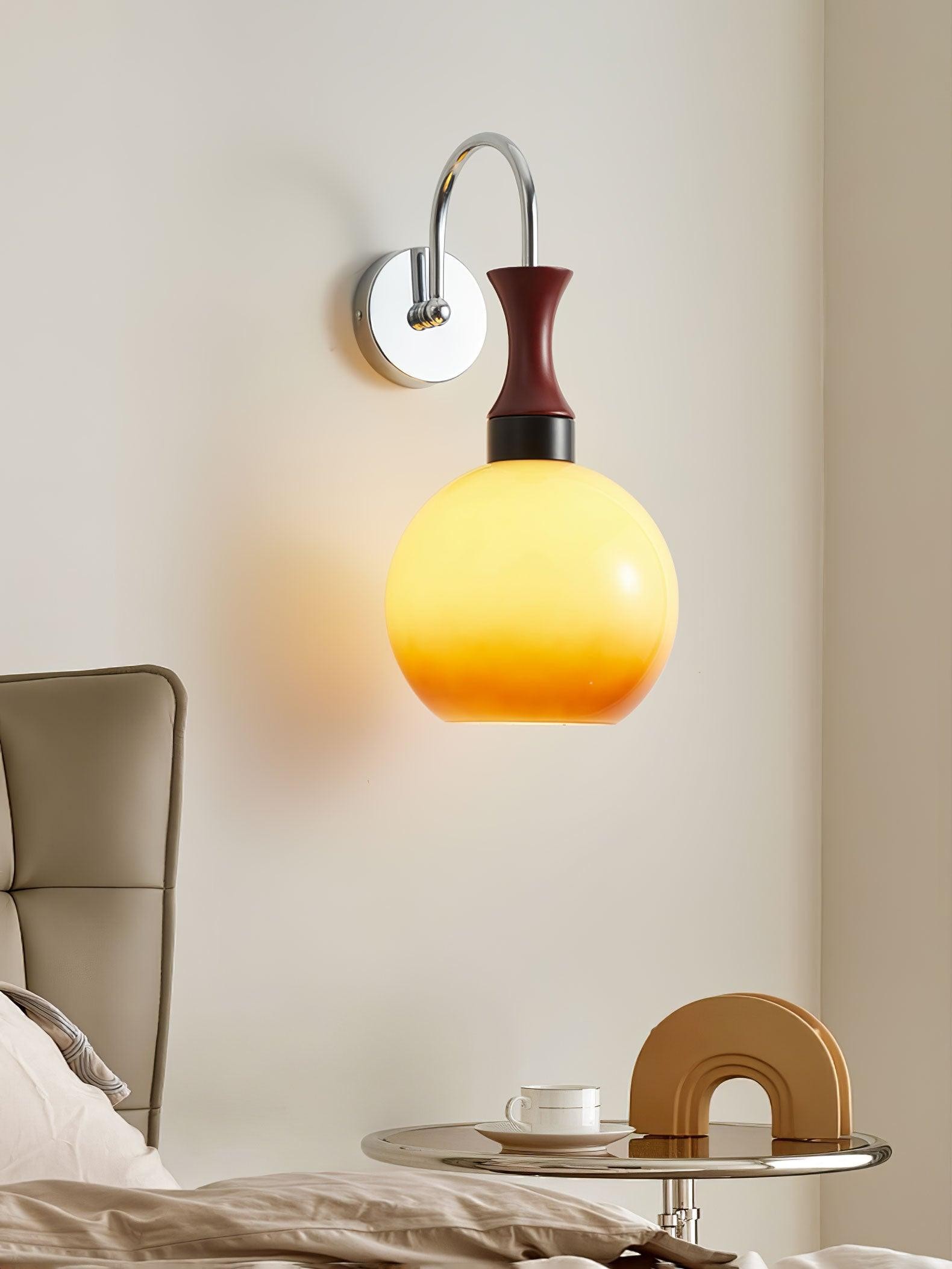 Spherical Yellow Wall Lamp M522