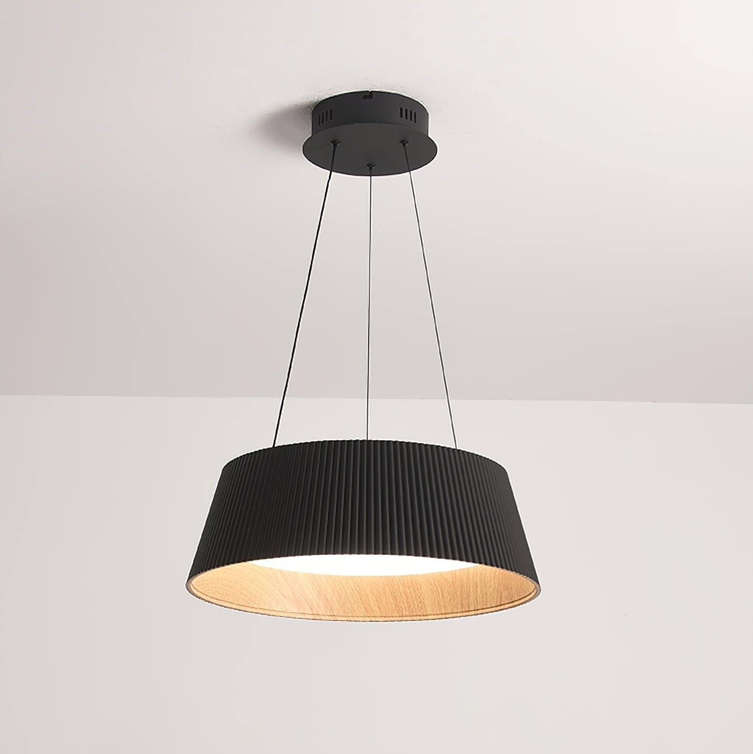 Minimalist Corrugated Lampshade Bedroom Pendant Lamp M287