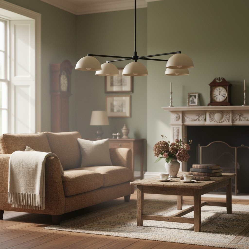 Metio Dome Stylish Ceiling Chandelier - Timeless Home Lighting Accent T380