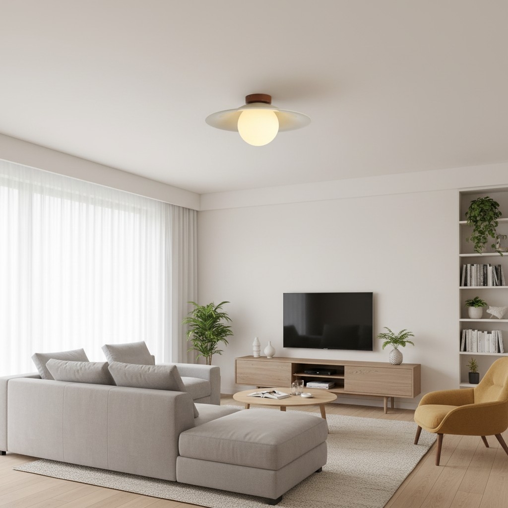 Covinare Retro Ceiling Lamp - Adjustable Color Temperature for Bedroom and Hallway T1205
