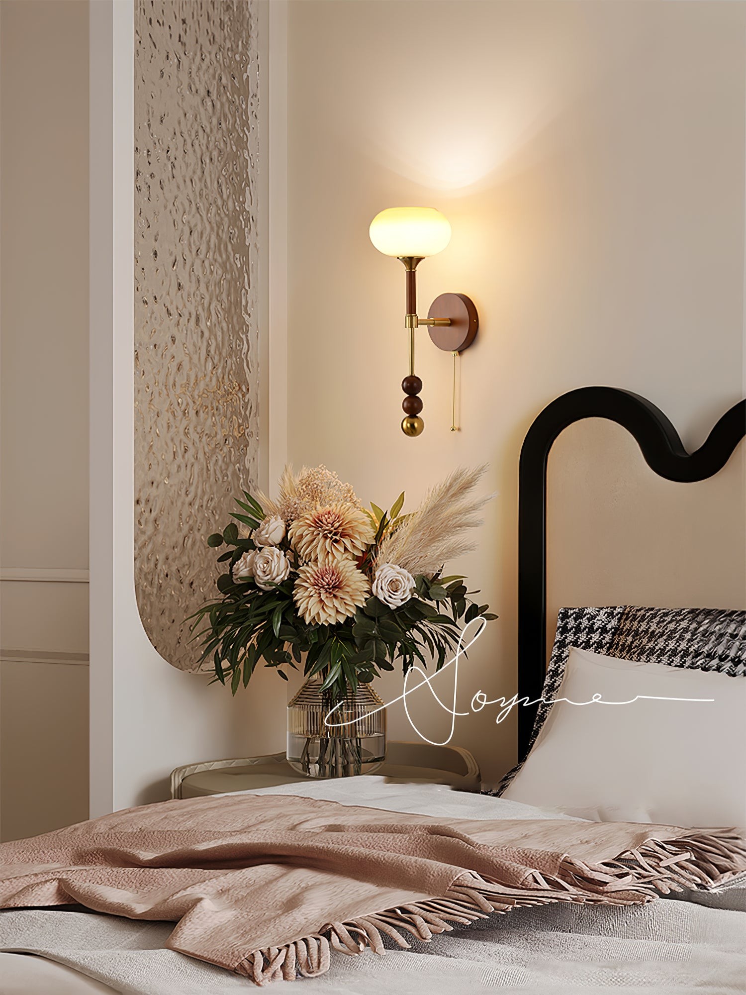 Retro Solid Wood Series Wall Lamp M419