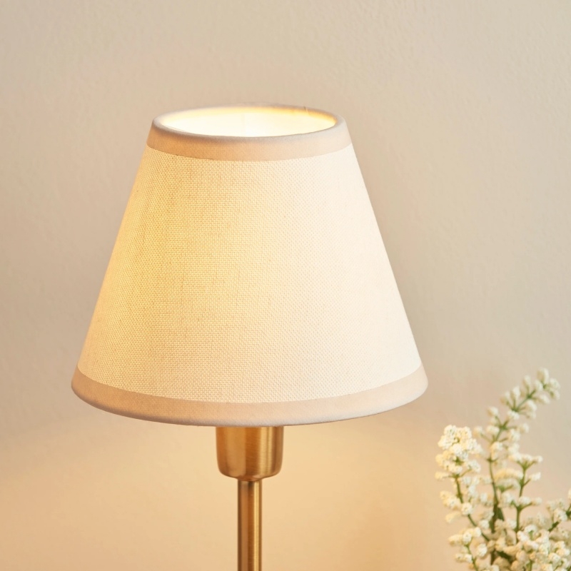 Bronzuno Textured Fabric Desk Lamp - Modern Metal Base Lighting for Offices or Lounges T927
