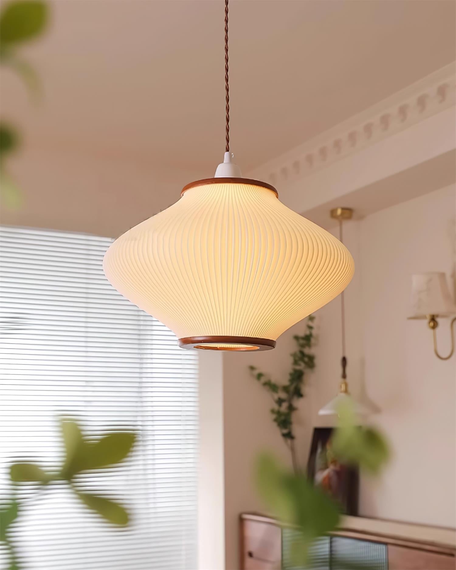 French Style Pine Bell Pendant Lamp M259