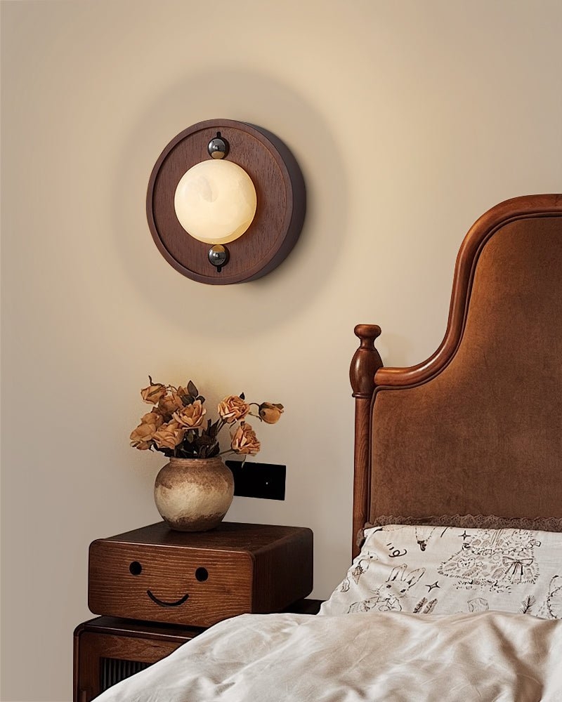 Bezel Alabaster Wall Lamp T1617