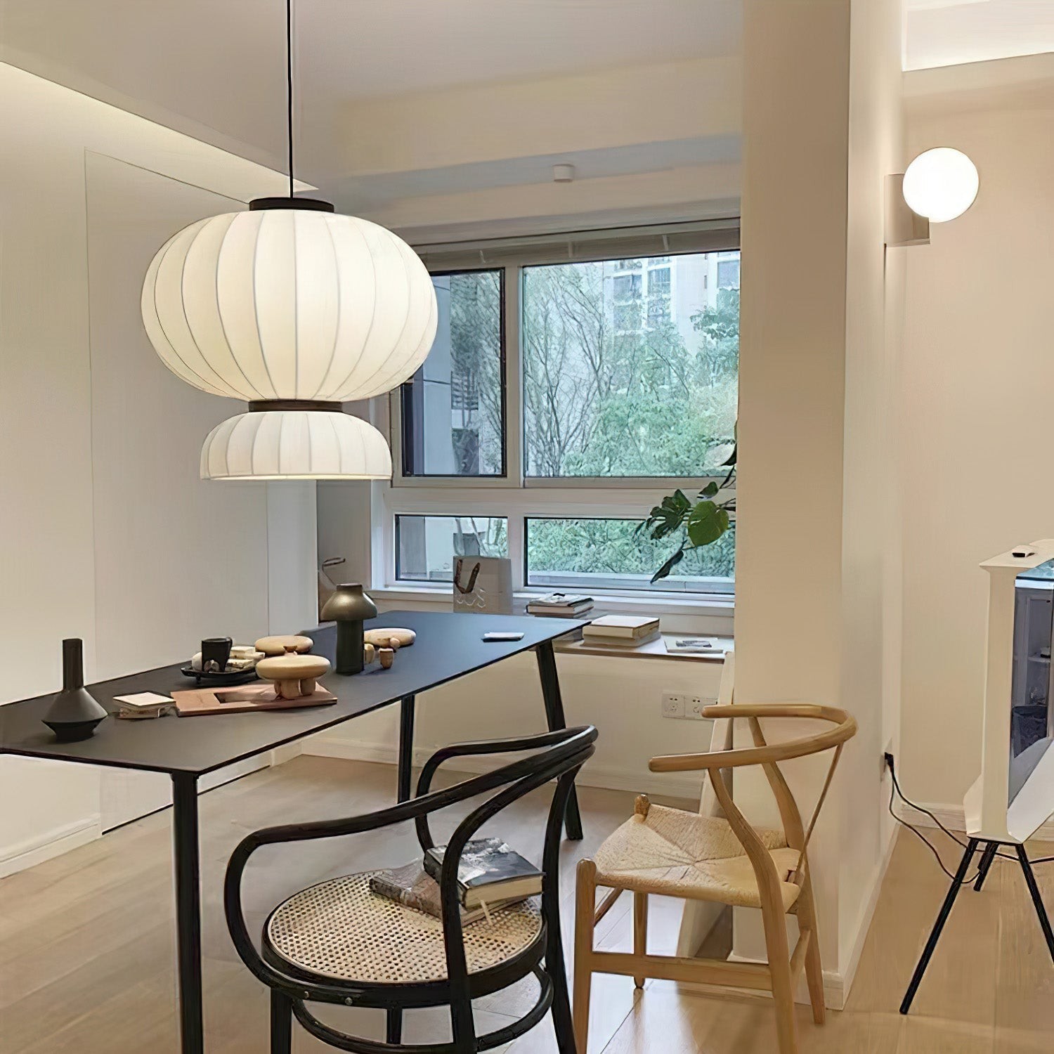 Mulberry Silk Lantern Pendant Light M433