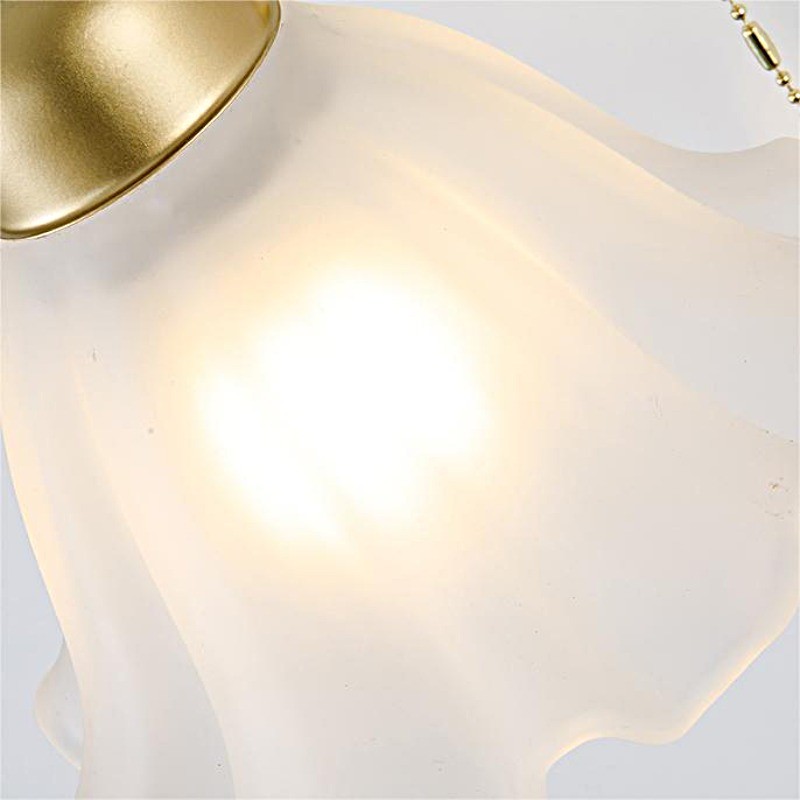 Flora Country Style Ribbed Glass Wall Light