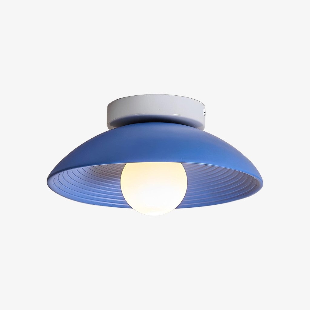 Ovalune Textured Flush Mount Ceiling Light – Modern Living Room T527