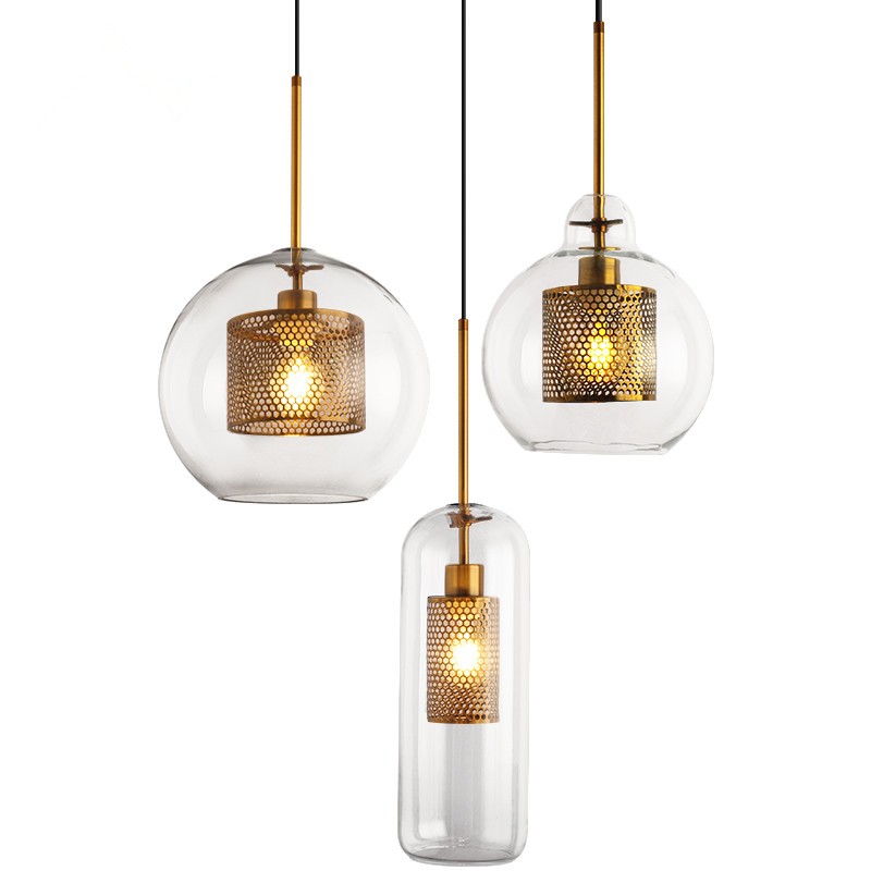 Modern Chiswick Glass Pendant Light Fixtures for Kitchen Dining Room