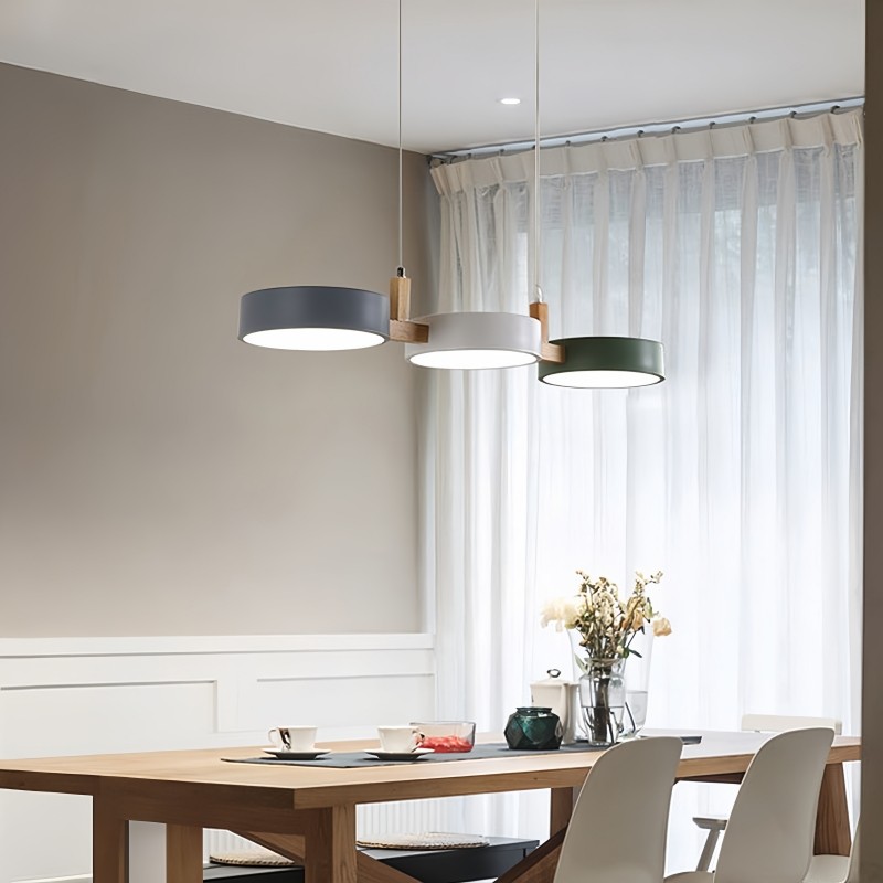 Nordic Modern Simple Macaron 3 Head Pendant Lamp M30