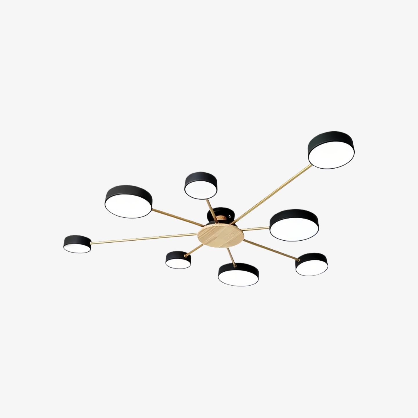 Stylish Wood-Branch Ceiling Lamp - LED Light for Dining Room and Living Room S378