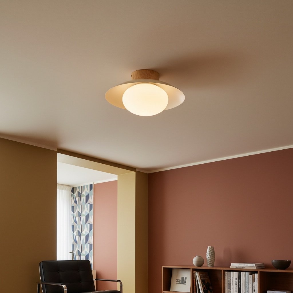 Oribela Globe Ceiling Light - Sculptural Modern Flush Mount for Kitchen T508