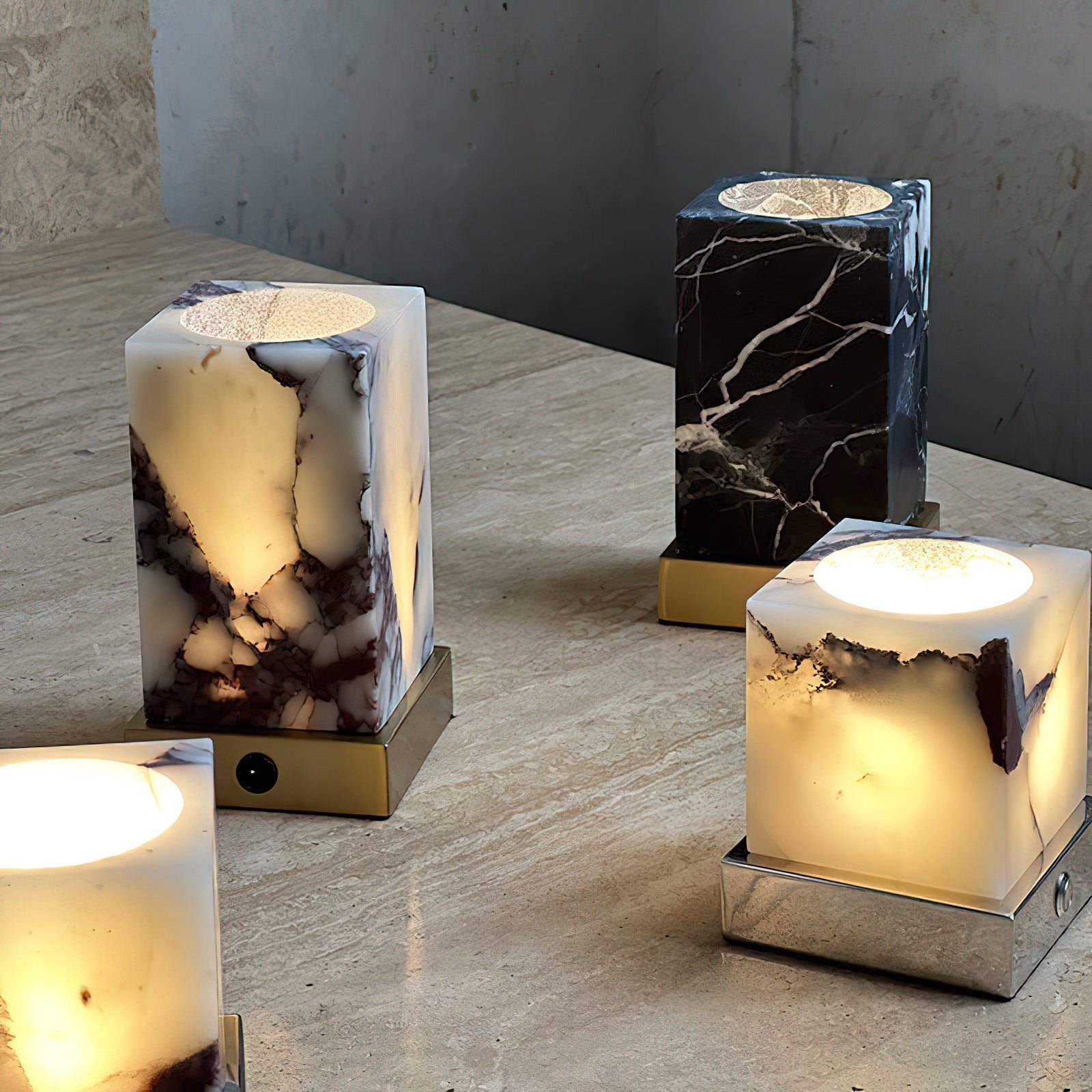 Cube Marble Table Lamp T1798