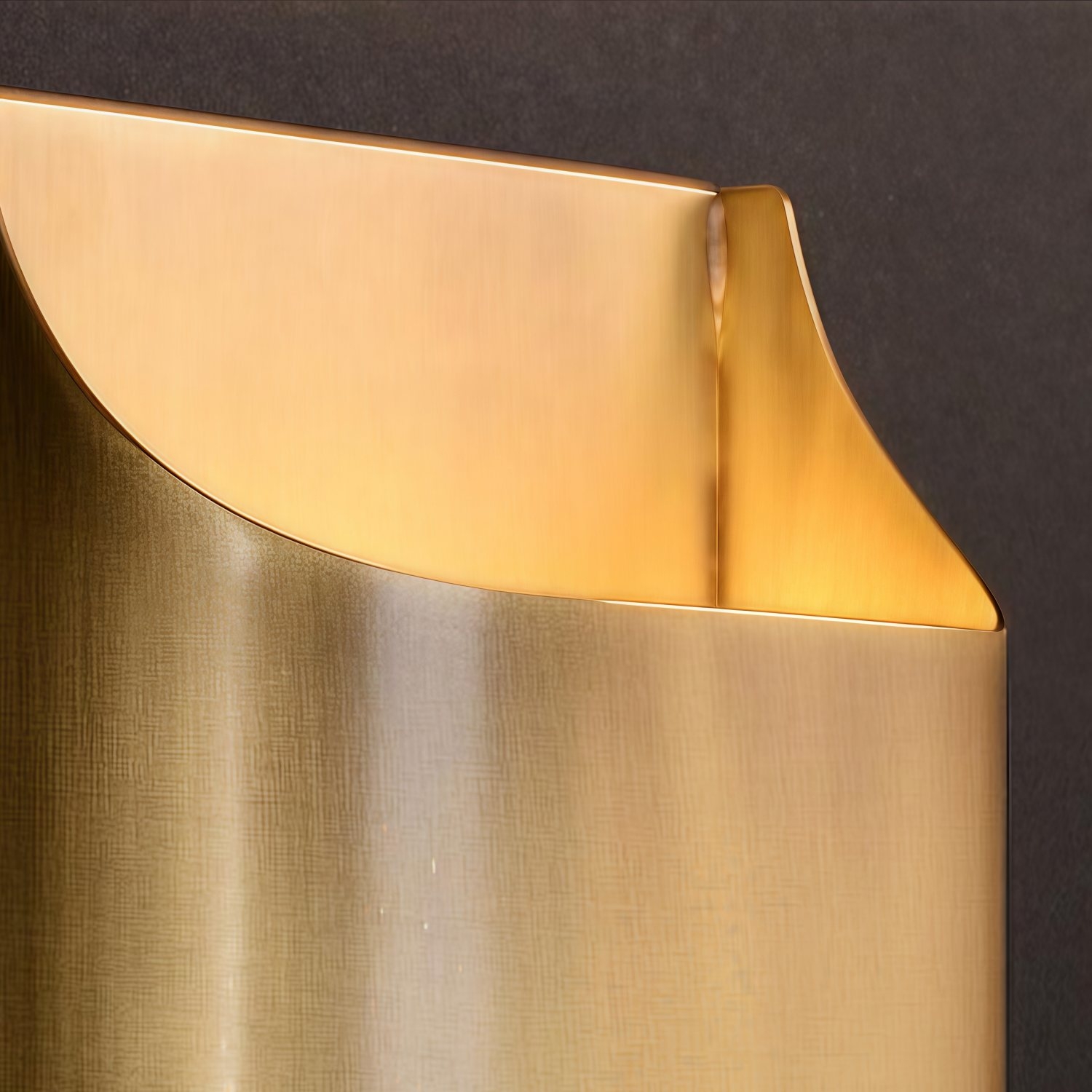 Sconique Stylish Brass Wall Sconce - Minimal Design Architectural Profile Sconce for Foyer T1105