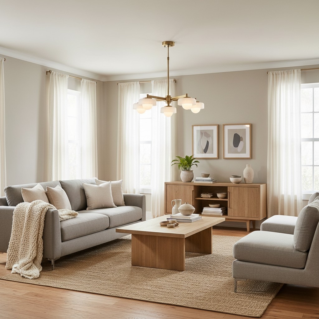 Zirvos Pendant with Frosted Opal Globes and Brushed Brass Frame for Living and Dining T937