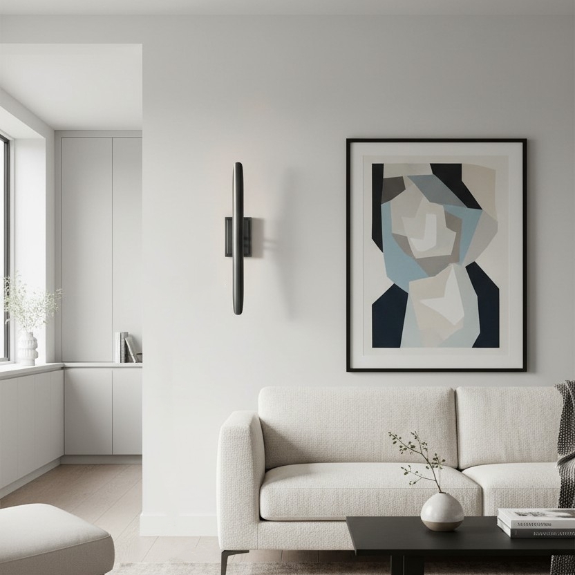 Modo Wall Sconce Minimalist Metal Frame - Contemporary Design for Bedroom, Entryway and Office T726