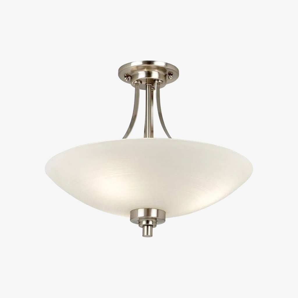 Lunetal Timeless Three-Arm Structure Semi Flush Chandelier - Vintage Pendant Light for Bedroom or Entry T839