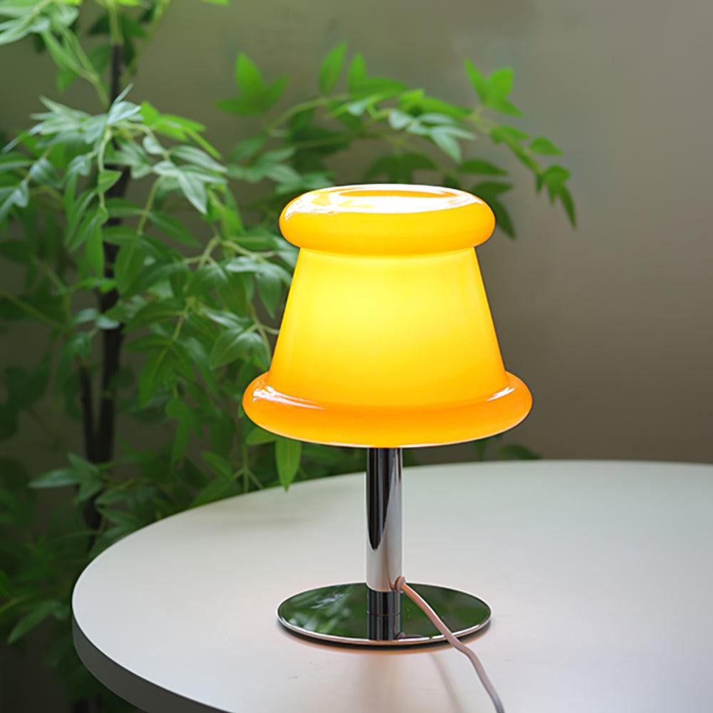 Cream Creative Irregular Cylindrical Table Lamp M533