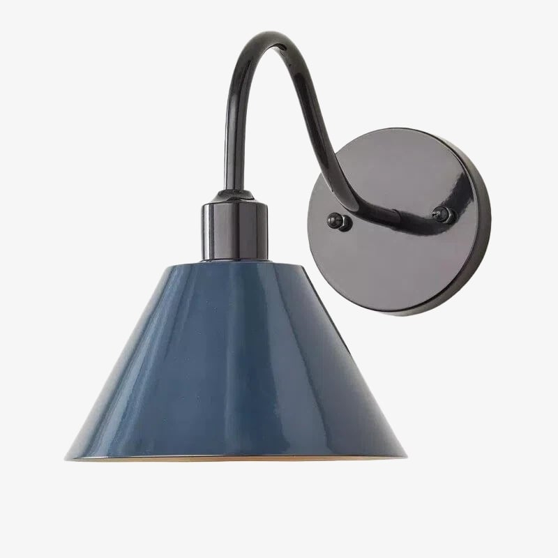 Narix Industrial Tapered Wall Lamp – Accent Sconce for Bedroom or Hallway T543