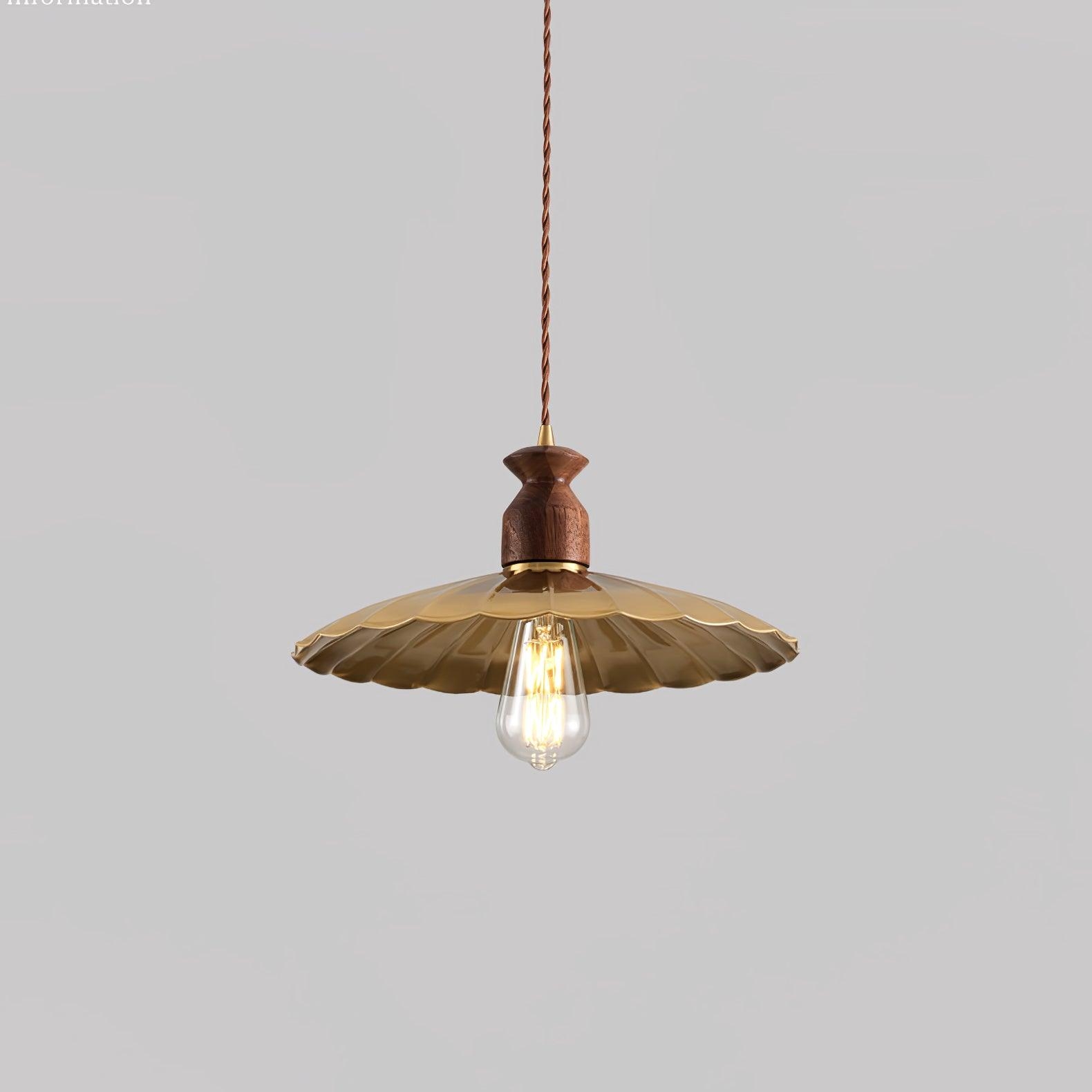 Brass Crest Pendant Light T1581