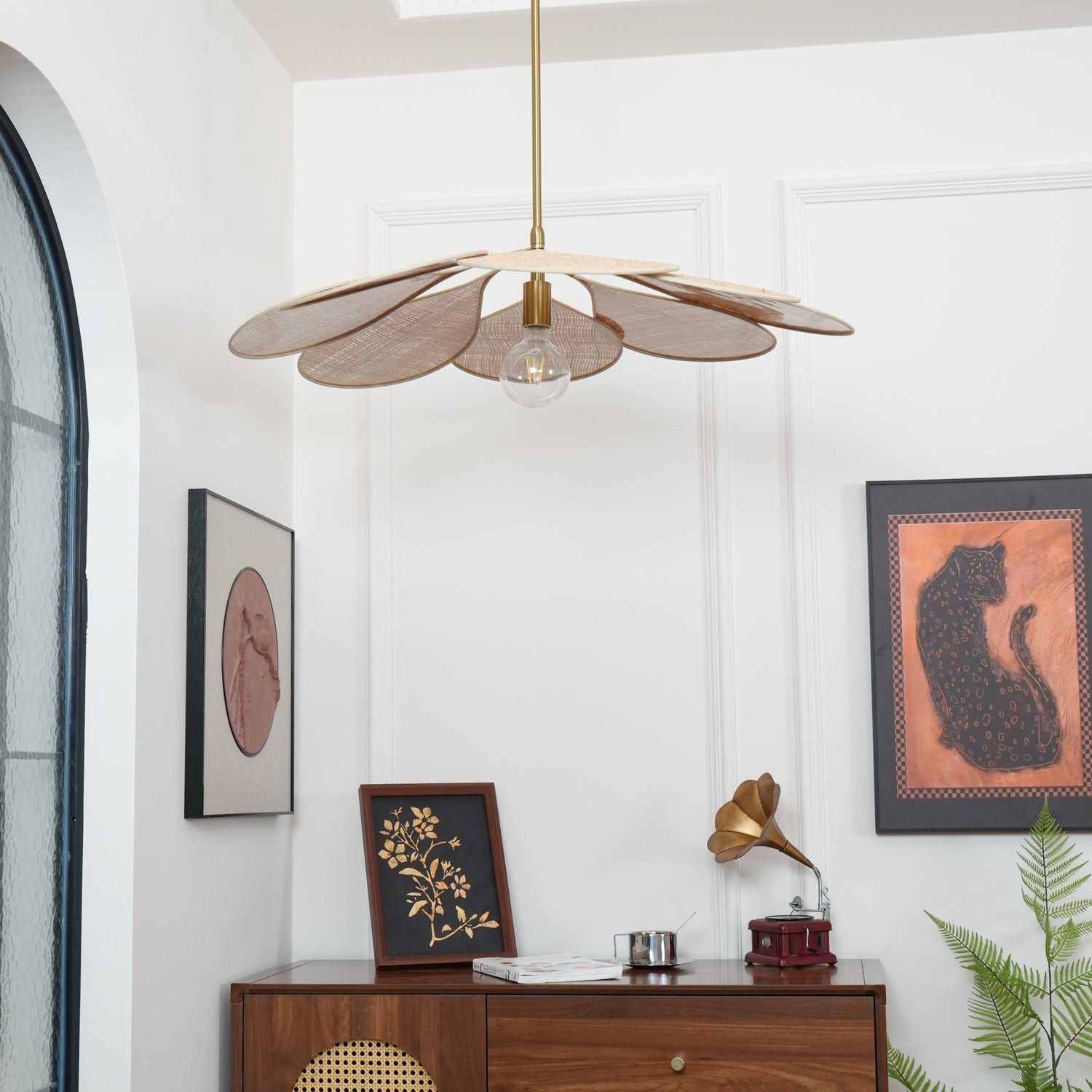 Petals Bloom Rattan Pendant Lamp M428