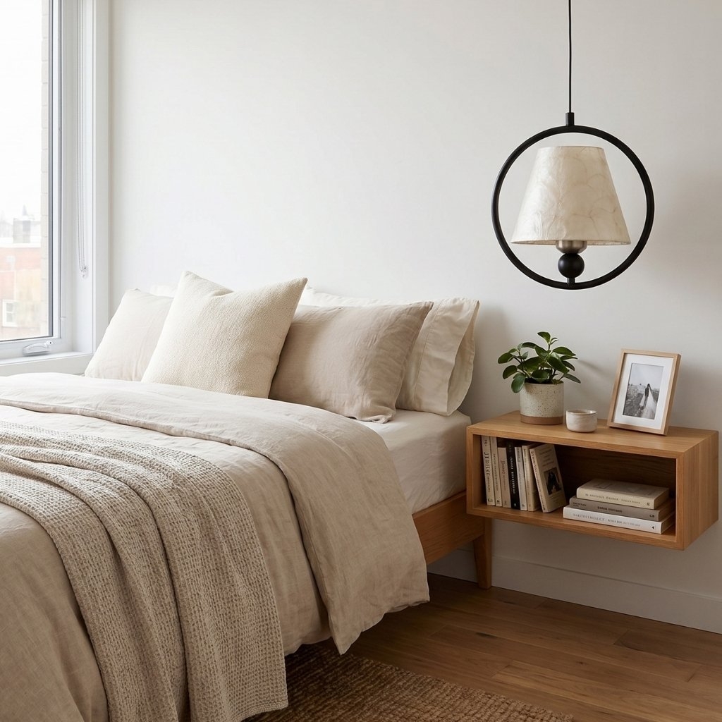 Shellure Sculptural Design Ring Hanging Lamp - Modern Pendant Light for Cozy Interiors T2228