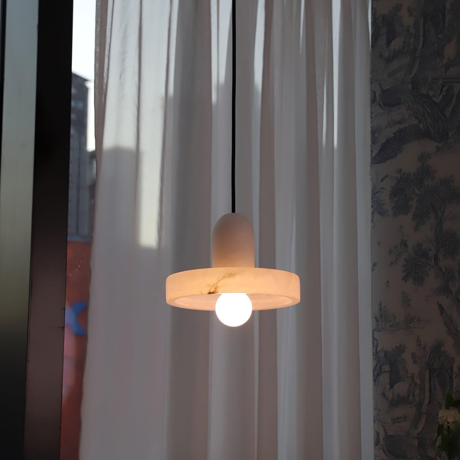 Elegant Creative White Alabaster Pendant Light G10